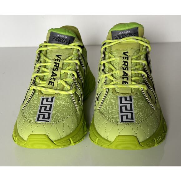 NIB $895 Versace Trigreca Chain Reaction Sneakers Citron 11.5 (44.5) IT DSU8094 main image 10